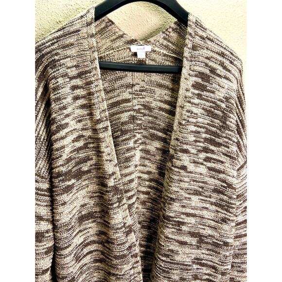 Pure Jill Women Neutral Open Sweater Cardigan Size M - Picture 2 of 7